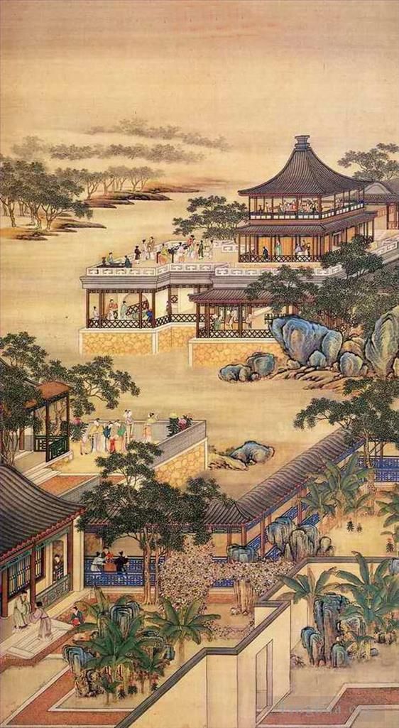 Zhang Zeduan Chinesische Kunst - Entlang des Flussufers