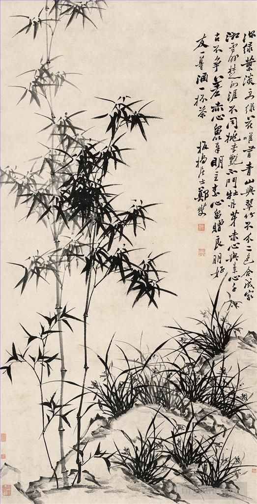 Zheng Xie Chinesische Kunst - Chinesischer Bambus 10