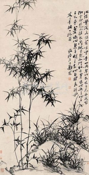 Zheng Xie Werk - Chinesischer Bambus 12