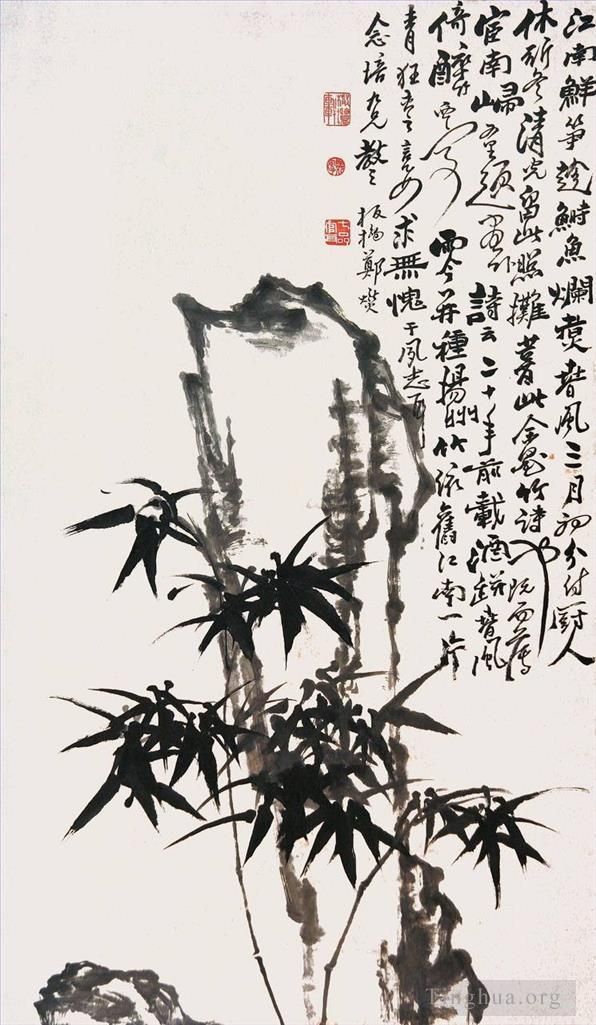Zheng Xie Chinesische Kunst - Chinesischer Bambus 9
